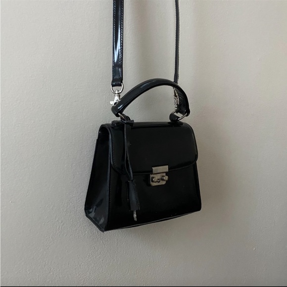 Vintage Black Purse Bag Crossbody - Picture 3 of 8